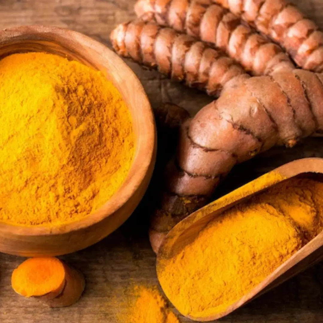 Fresh turmeric roots and powder exported by Green Farm Exports